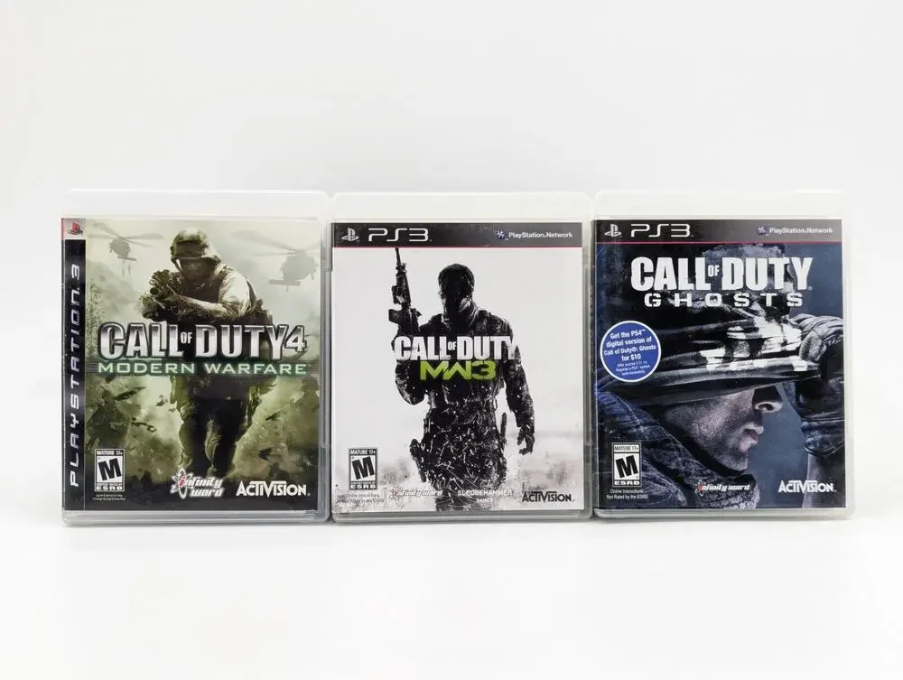 PS3 PlayStation 3 Call of Duty Ghosts MW3 & Modern Warfare 4 Game Lot Tested (2)